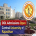 Central University of Rajasthan CDOE Begins Admission 2026; Apply Online by February 28 @curaj.ac.in
